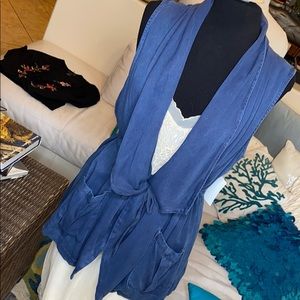 Style and Co  vest rayon  blue , bought at Macys